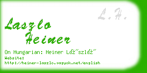 laszlo heiner business card